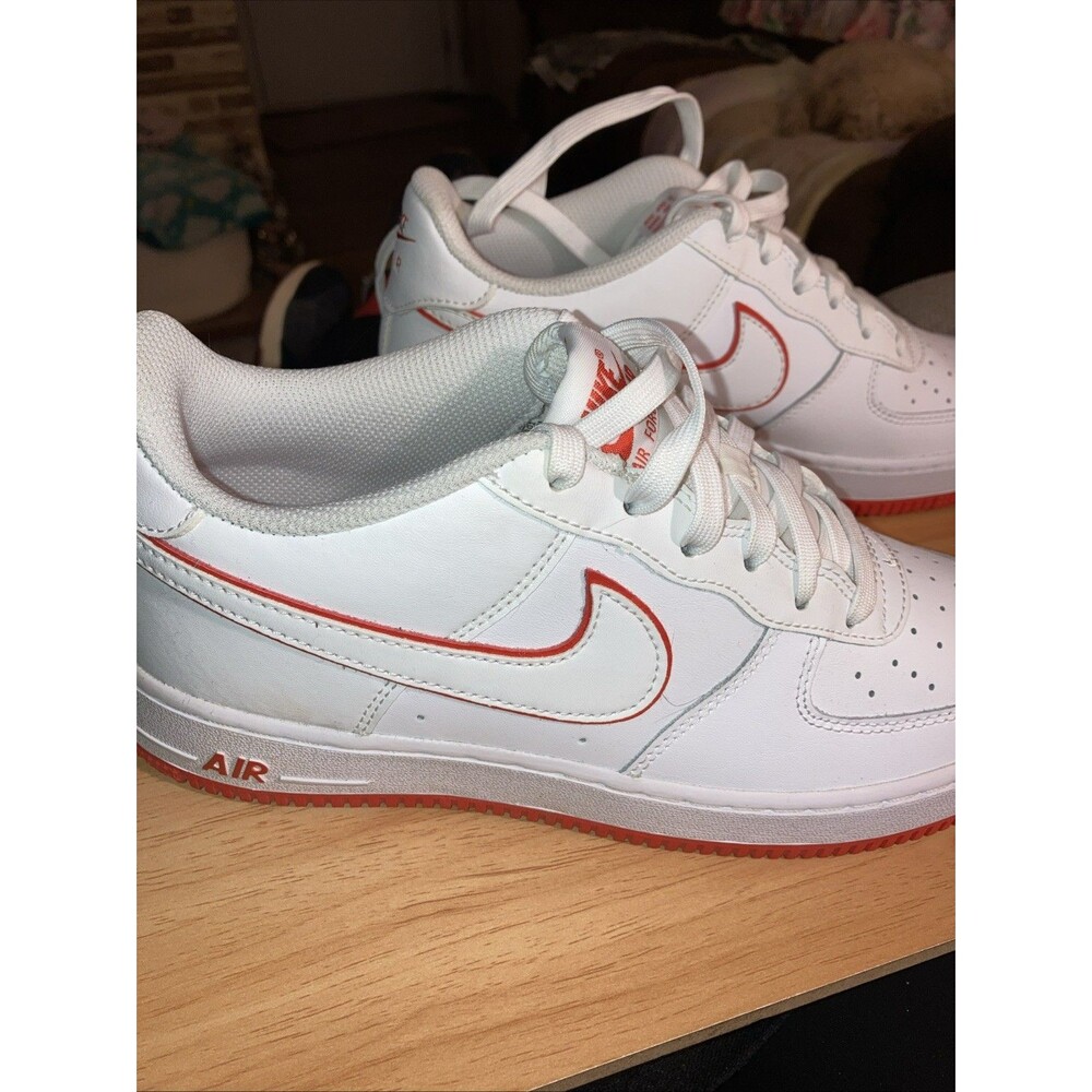Nike Air Force 7 Y White With Red Fits Women 8